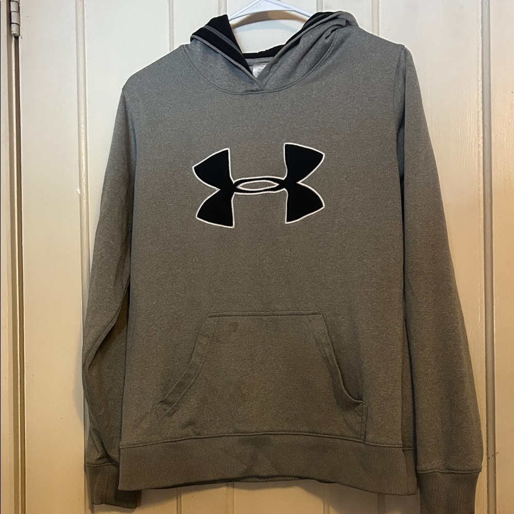Under Armour Gray Hoodie with Black Logo